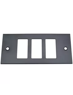 Cadre en métal lisse Master 60cml20, 3 places, noir